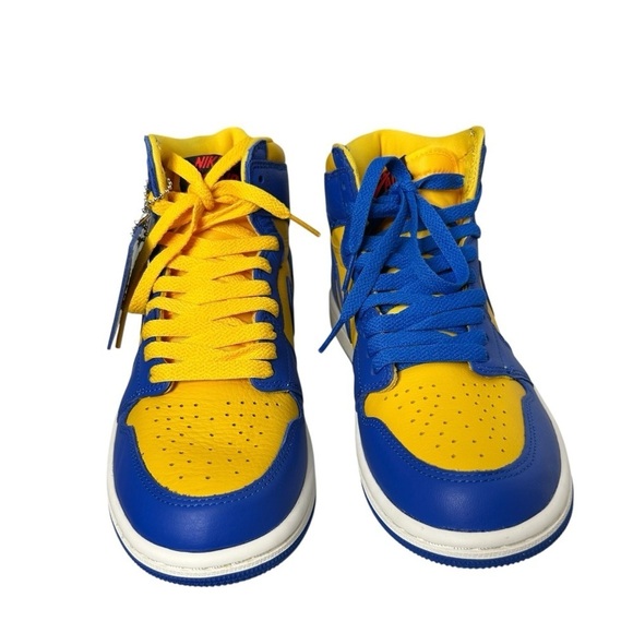 Nike Air Jordan Women's Retro 1 High OG Varsity Maize Game Royal Sz 7 FD2596-700 - Picture 6 of 14